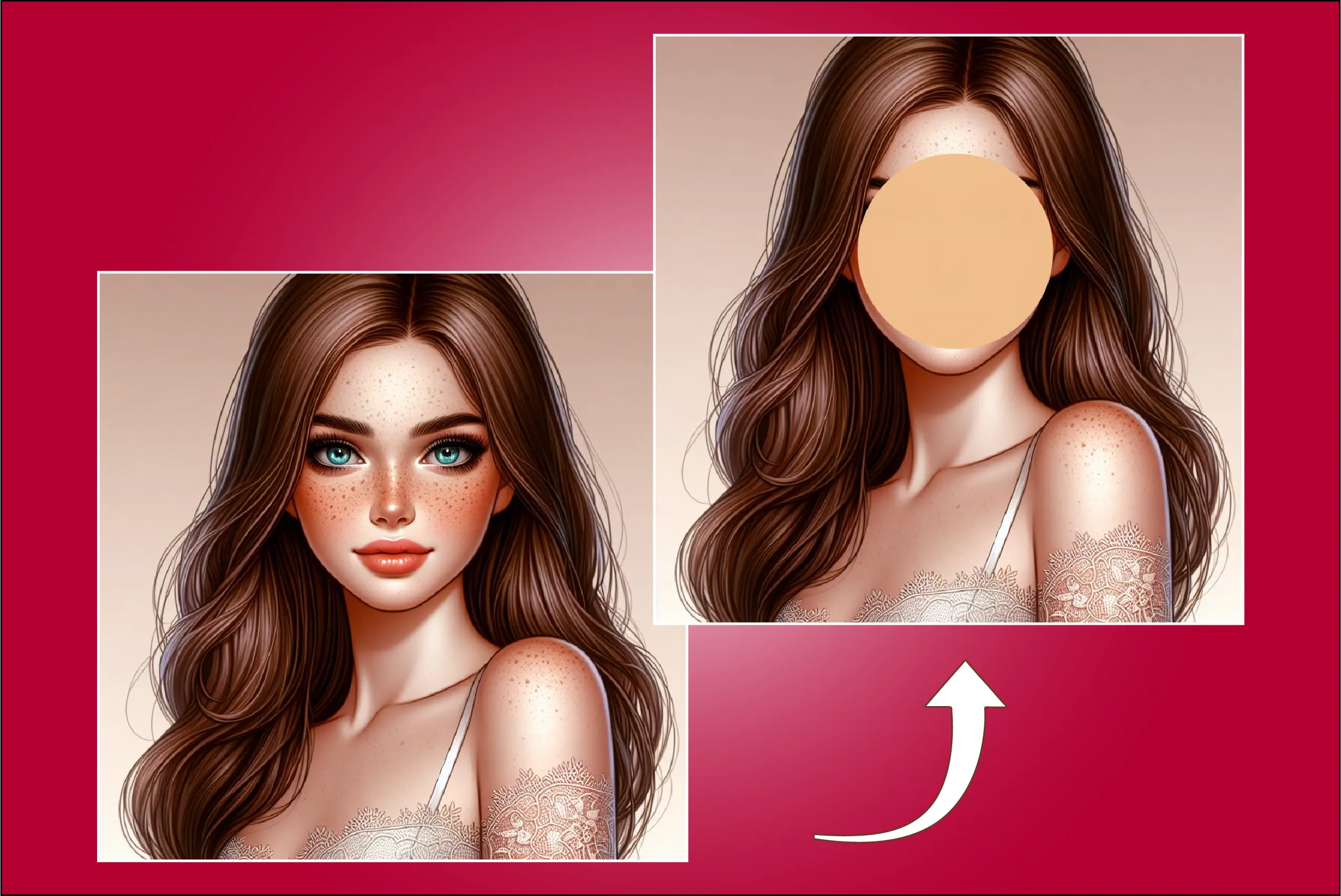 أداة تغبيش الصورة لتغطية الوجوه والمناطق الحساسة على الصورة.